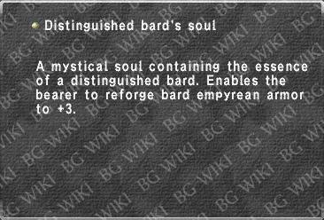 Distinguished bard's soul