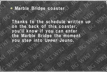 Marble Bridge coaster