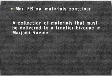 Mar. FB op. materials container