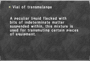 Vial of transmelange