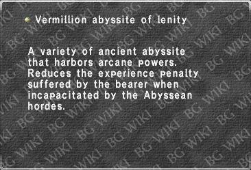 Vermillion abyssite of lenity