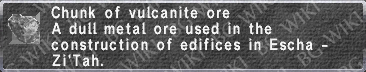 Vulcanite Ore description.png