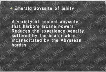 Emerald abyssite of lenity