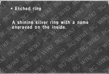 Etched ring