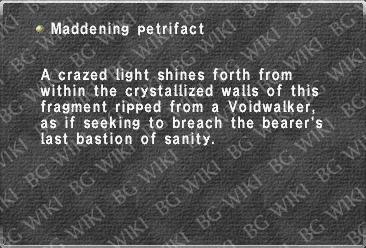 Maddening petrifact