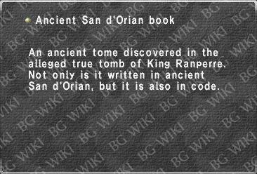 Ancient San d'Orian book