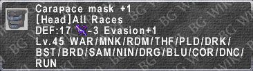 Carapace Mask +1 description.png