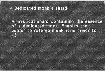 Dedicated monk's shard