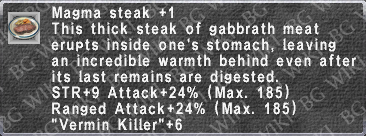 Magma Steak +1 description.png