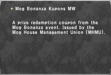 Mog Bonanza Kupons MW