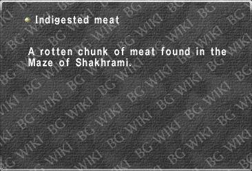 Indigested meat