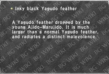 Inky black Yagudo feather