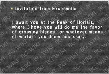 Invitation from Excenmille