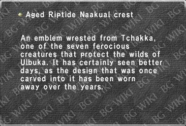 Aged Riptide Naakual crest