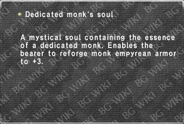 Dedicated monk's soul