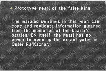 Prototype pearl of the false king