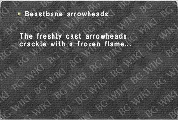 Beastbane arrowheads