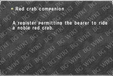 Red crab companion