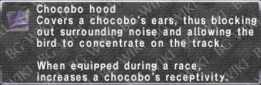 Chocobo Hood description.png