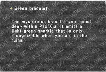 Green bracelet