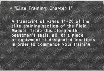 "Elite Training: Chapter 1"