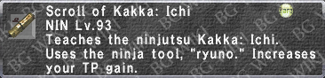 Kakka: Ichi (Scroll) description.png