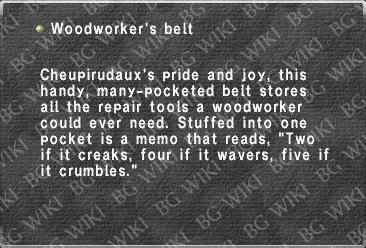 Woodworker's belt