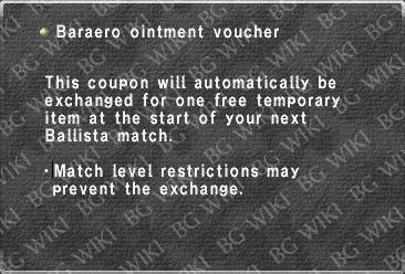 Baraero ointment voucher