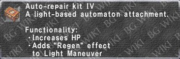 Auto-Rep. Kit IV