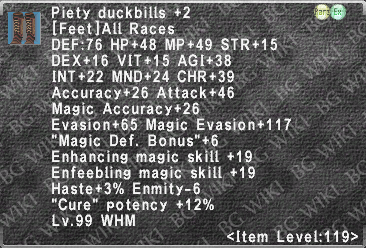 Piety Duckbills +2 description.png