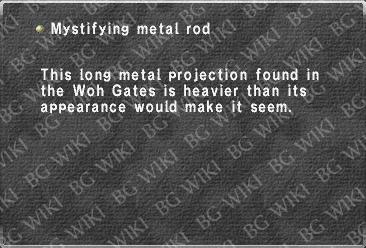 Mystifying metal rod