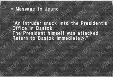 Message to Jeuno (Bastok)