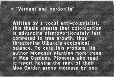 "Verdant and Verdon'ts"