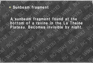 Sunbeam fragment