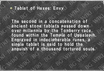 Tablet of Hexes: Envy