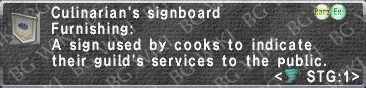 Culinarian's Sign description.png