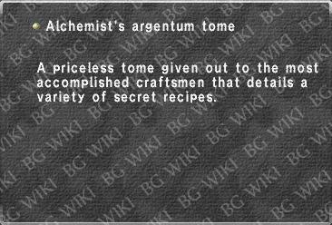 Alchemist's argentum tome