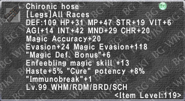 Chironic Hose description.png