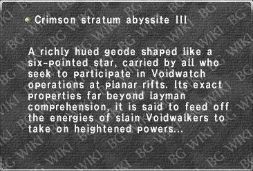 Crimson stratum abyssite III