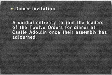 Dinner invitation