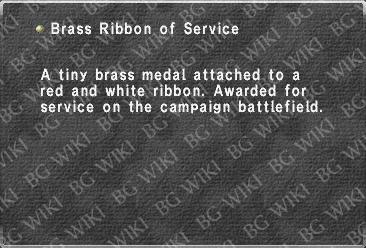 Brass Ribbon of Service §§