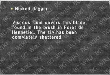 Nicked dagger