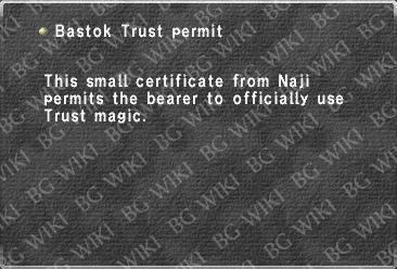 Bastok Trust permit