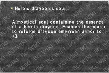 Heroic dragoon's soul