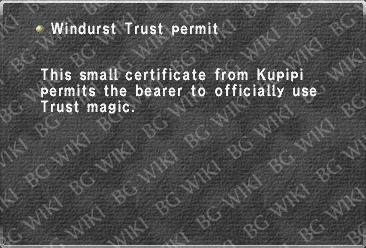 Windurst Trust permit