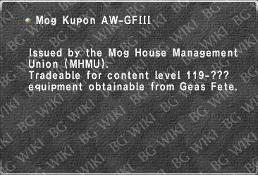 Mog Kupon AW-GFIII