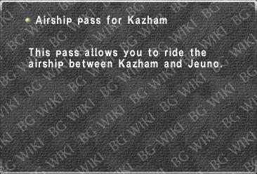 Airship pass for Kazham