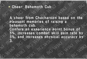 Cheer: Behemoth Cub