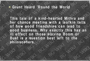 Grunt Heard 'Round the World