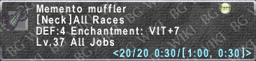 Memento Muffler description.png